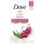 Dove Beauty Bar For Softer and Smoother Skin Pomegranate and Lemon Verbena More Moisturizing Than Bar Soap 3.75 oz Pack Of 6 (USA)