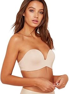 Wonderbra Women's Ultimate Strapless Everyday Bra, Beige (Skin 1007), 34B