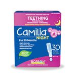 Boiron Camilia Night 30 Unit-Doses Homeopathic Medicine Used to Relieve Pain, Restlessness, Irritability Due to Teething, and Associated Sleep Disturbances from 1 to 30 Months
