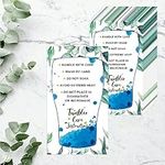 200 PCS Tumbler Care Instruction Cards, Double-Side Printing Customer Direction Card Cup/Mug/Glass Care Tips for Small Business Online Shop Owner (Eucalyptus, 3.5” x 2”)