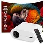 Lifelong TruePixel Smart Projector for Home, Native 1080p Full HD with 4K Support, Android 11 with Built-in apps (Netflix, Prime, Yotutube) 6000 Lumens, 5W Speaker, Remote Focus, Max 150'' Display