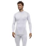 FALKE Men's Warm Turtleneck M L/S SH Functional Yarn Quick Dry 1 Piece Base Layer Top, White (White 2860) - New - eco-Friendly, XL
