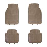 Kingsway Car Floor PVC Foot Mats Universal Fit for Morris Garages (MG) Astor, Model Year : 2021 Onwards, Color : Beige, Set of 4 Pieces