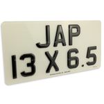 Jap Import Number Plates 13x7 (330mm x 178mm) or 13x6.5 (330mm x 165mm) in 3D Gel, 4D or 4D Gel. Japan JDM Front Rear (13 x 6.5)