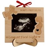 Heart's Sign Love at First Sight Ultrasound Frame | Mom To Be and Pregnant Mom Gifts | Sonogram Picture Frames | New Mom Gifts For Women Sonogram Frame