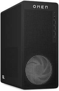 HP Omen 16L Gaming Desktop 14th Gen Intel Core i7-14700F, 8GB NVIDIA GeForce RTX 3050 (32GB DDR5, 2TB SSD) Win11, M365 Basic(1yr)*MSO 2024, Black Metal, 5.57kg, TG03-0013in