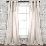 Lush Décor Ivy Tassel Window Curtain Panel Pair, 84 x 40 in, Neutral