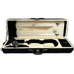 SKY 4/4 Full Size Professional Oblong Shape Lightweight Violin Case with Hygrometer Black/Champagne