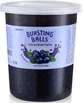 Popping Boba Pearls Bursting Tea Balls Drink & Dessert Topping Strawberry Mango Blueberry Passion Fruit Flavored Bubble Tea Pearls (Blueberry, 2 LB 1 Pack)