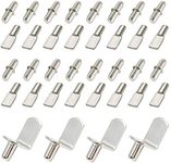 60 Pieces Shelf Bracket Pegs Stainl