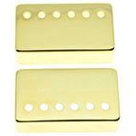 Dopro Set of 2 Humbucker Guitar Pickup Cover Brass Humbucker Pickup Covers 49.2mm/52mm Pole Spacing Fits most Gibson Les Paul Gold