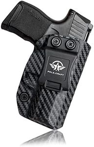 Gun Holster, Carbon Fiber Kydex Holster IWB Sig P365 Holster For Sig Sauer P365 / P365 SAS / P365 X Pistol Case Pocket - Inside Waistband Carry Concealed Holster Guns Pouch (Carbon Fiber Black, Right)