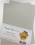 A4 Card 50 Sheet Pack Colour - Steel Grey 160gsm