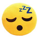 The Purple Tree Soft Plush Emoji Cushion Pillow for Sofa (Pack of 1, Snoring) Best Gift for Friends, Kids Cushion, Emoji Pillow, Decorative Throw Pillows, BFF Gifts, Gift for Boyfriend