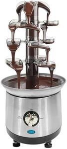 Chocolate Fountain 4 Tier, 2.5lb Capacity, Stainless Steel Electric Chocolate Fondue Fountain Machine for Nacho Cheese, Sauce, Liqueuers, Wedding, Birthday Party for Christmas Gift