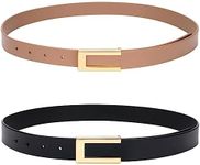 YooAi Womens Leather Belt Skinny Wa