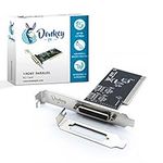 Donkey pc - PCI Card 1 Port Parallel Multi-Mode IEEE 1284 (SPP, PS2, EPP, ECP). Up to 1.5 Mbps. Compatible with Linux and Windows. Bass Peril Bracket included.