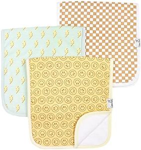 Copper Pearl Premium Baby Burp Cloths - 3-Pack Large Cotton Burp Cloths, Extra Soft Spit Up Rags with 3 Absorbent Layers, Perfect for Baby Boy and Baby Girl Gifts (21" x 10" Size, Vance Set)