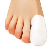 PrettSole 5 Pairs Toe Protectors, SiliconeToe Caps, Soft Big Toe Cover - Cushion for Corns, Calluses, Blister, Ingrown Toenail and Reduce Friction