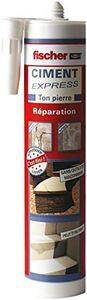 fischer - Ciment Express Ton Pierre 310ML - 1 cartouche, Blanc