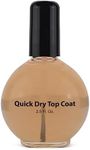 Pro Nail Quick Dry Top Coat - Fast-Drying, Protective Gloss, Long-Lasting Shine - 2.5 oz