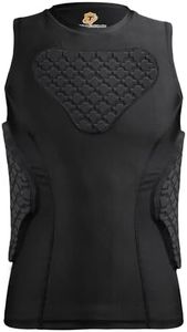 HAIYUE Youth Baseball Chest Rib Protector Softball Padded Compression Shirt Catcher Heart Sternum Guard for Football Boy