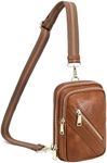 INICAT Casual Sling Bag Small Crossbody Bags Shoulder Bag for Women(Brown sh)