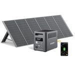 AFERIY P180 Portable Power Station with 400W Solar Panel, 1024Wh LiFePO4 Batteries, UPS, 220V-240V AC Outputs, Foldable Solar Panel with USB Ports, IP65, for Camping/Home/Household Use