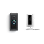 All-new Ring Indoor Cam, White with Ring Video Doorbell Wired