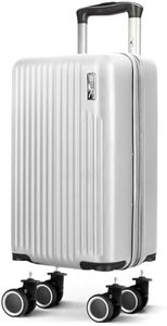 LUGG 40cm Vacay Suitcase ABS Luggage with TSA Indent Lock, Aluminium Trolley Handle, 360° Spinner Wheels, Water-Resistant & Durable Material - Ryanair Underseat Compatible (40 x 20 x 25cm)