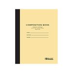 BAZIC 20 ct. 8.5" x 7" Manila Cover Composition Book, Case of 24 (5096-24) BAZIC Manila Cover Composition Book. 20 Sheet Notebook for Grades K-5 (8.5" x 7". Case of 24)