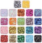 VEYLIN 8800 Pieces 6mm Round Sequins 22 Colors for Embroidery Craft