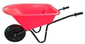 New Child Kids Deep 20L Wheelbarrow - Red/Black - Toy, Play, Farm, Gardening