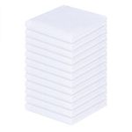 Homaxy 100% Cotton Waffle Weave Kitchen Dish Cloths, Ultra Soft Absorbent Quick Drying Dish Towels, 12 x 12 Inches, 12-Pack, White