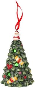Spode Christmas Tree Hanging Ornament, Long-Lasting Festive Bauble for Seasonal Display - Stylish Christmas Decoration for Mantel, Shelves, Home Accents