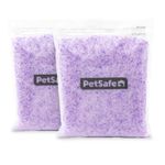 PetSafe ScoopFree Lavender Non-Clumping Crystal Cat Litter, Lightly Scented Litter – Superior Odor Control – Low Tracking for Less Mess – Lasts Up to 1 Month, 8.6 lbs Total (2 Pack of 4.3 lb Bags)