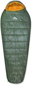 iClimb 3M Thinsulate Insulation Mummy Sleeping Bag with Compression Sack Ultralight Compact Warm Washable for Adults Indoor Outdoor Backpacking Camping Hiking (35F, Green)