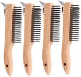SUPERCLN Wire Brush Wooden Curved H