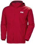Helly Hansen Men's Dubliner Waterproof Windproof Breathable Rain Coat Jacket, 162 Red, M UK