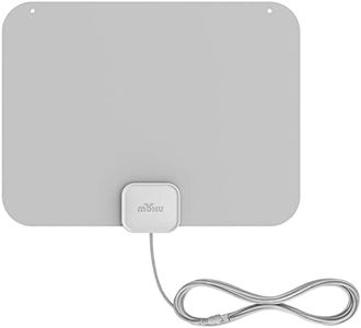 Mohu Leaf – New Look, Warm Grey Design – Ultra-Thin Indoor TV Antenna, UHF VHF, 40-Mile Range, Multi-Directional, 4K UHD, NEXTGEN TV - w/ 12 ft. Cable