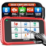 LAUNCH CRP129E OBD2 Code Reader, 4 System ENGINE/ABS/SRS/AT Car Diagnostic Tool, 8 Reset Service, TPMS/Oil/EPB/SAS/DPF/BMS/Throttle Reset, Injector Coding,Lifetime Upgrade,Auto Vin diagnostic scanner