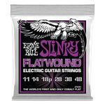 Ernie Ball Power Slinky Flatwound Electric Guitar Strings 11-48 Gauge