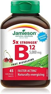 Vitamin B12 Methylcobalamin 5,000 mcg High Potency Fast-Dissolving Tablets