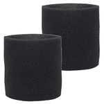 MULTI FIT Wet Vac Filter VF2001TP Foam Sleeve Filters for 5 Gallon and Larger Shop Vac Branded Wet/Dry Shop Vacuum Cleaners (2-Pack)