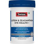 Swisse Eye Health+ with Lutein & Zeaxanthin for Healthy Vision Support, Reduces Digital Strain & Fatigue From High Screen Time - 30 Tablets