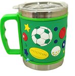 FunBlast Milk Drinking Mug for Kids - Stainless Steel Mug/Cup – Double Wall Vacuum Insulated Emboss Hot and Cold Milk/Tea/Coffee Mug for Boys and Girls (Random Color and Design)