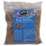 Extra Select Koi Sticks - Koi Food Pond Sticks, Complete Pond Fish Food for Garden Pond Ornamental Fish to promote Vibrant Colour & Healthy Nutrition - 1kg Bag