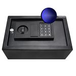 JUGREAT Top Opening Drawer Safe with Induction Light,Electronic Digital Securit Safe Steel Construction Hidden with Lock,for Home Office Hotel Business