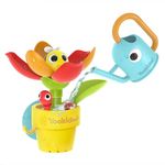 Yookidoo Watering Can Baby Bath Toy (Ages 1-3) Pop Up Bee Water Sprinkler with 3 Moving Pieces (Mold Free) - Attaches to Tub Wall for Easy Toy Holder and Storage - for Toddler Bath Time