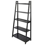 Winsome Adam 5-Shelf Bookshelf, Bla